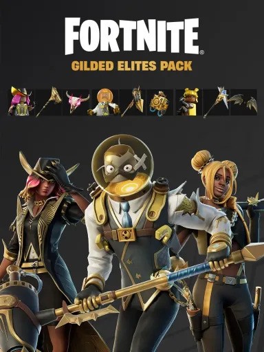 Fortnite Gilded Elites Pack–Includes All 3 Gold-Themed Outfits